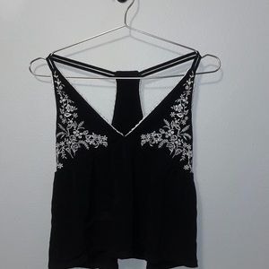 🎀Black Floral tank